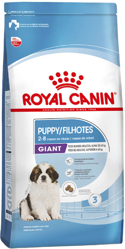 Ração Royal Canin Giant Puppy para Filhotes de Cães Gigantes de 2 a 8 Meses de Idade - 12Kg