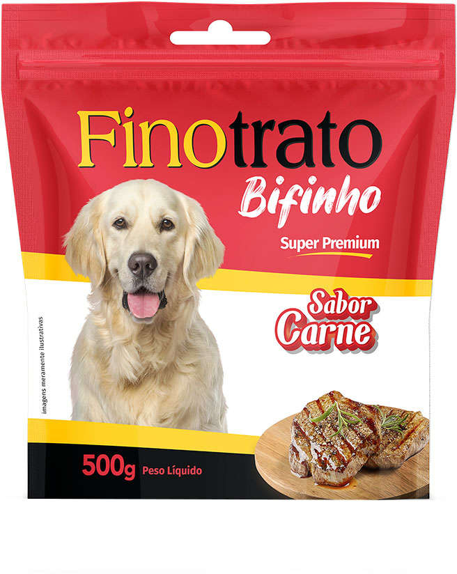 Bifinho Finotrato Carne para Cães - 500 g