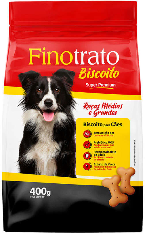 Biscoito Finotrato para Cães Porte Médio e Grande - 400 g