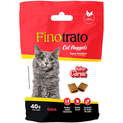 Biscoito Finotrato Cat Nuggets Carne para Gatos