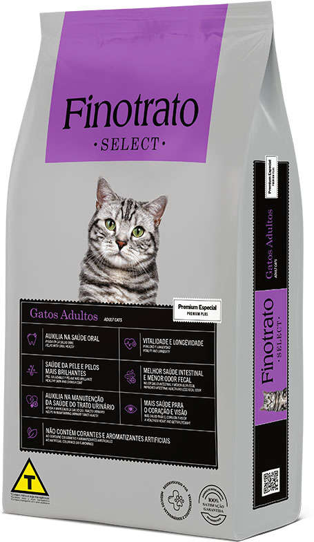 Ração Seca Finotrato Select para Gatos Adultos - 20Kg