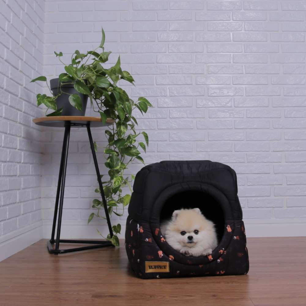 Cama Luppet Iglu 3 em 1 com Estampa Cachorro - Tam. M