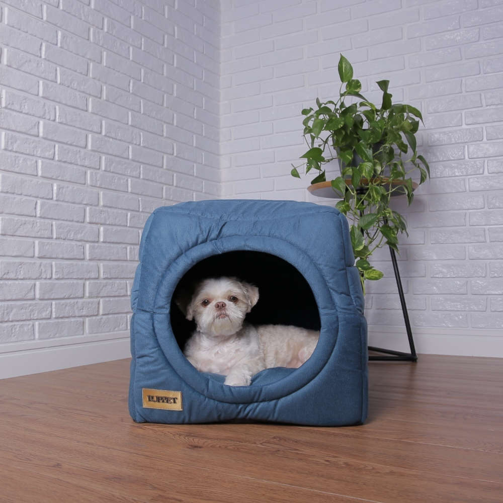 Cama Luppet Iglu Super Luxo Azul - Tam. G
