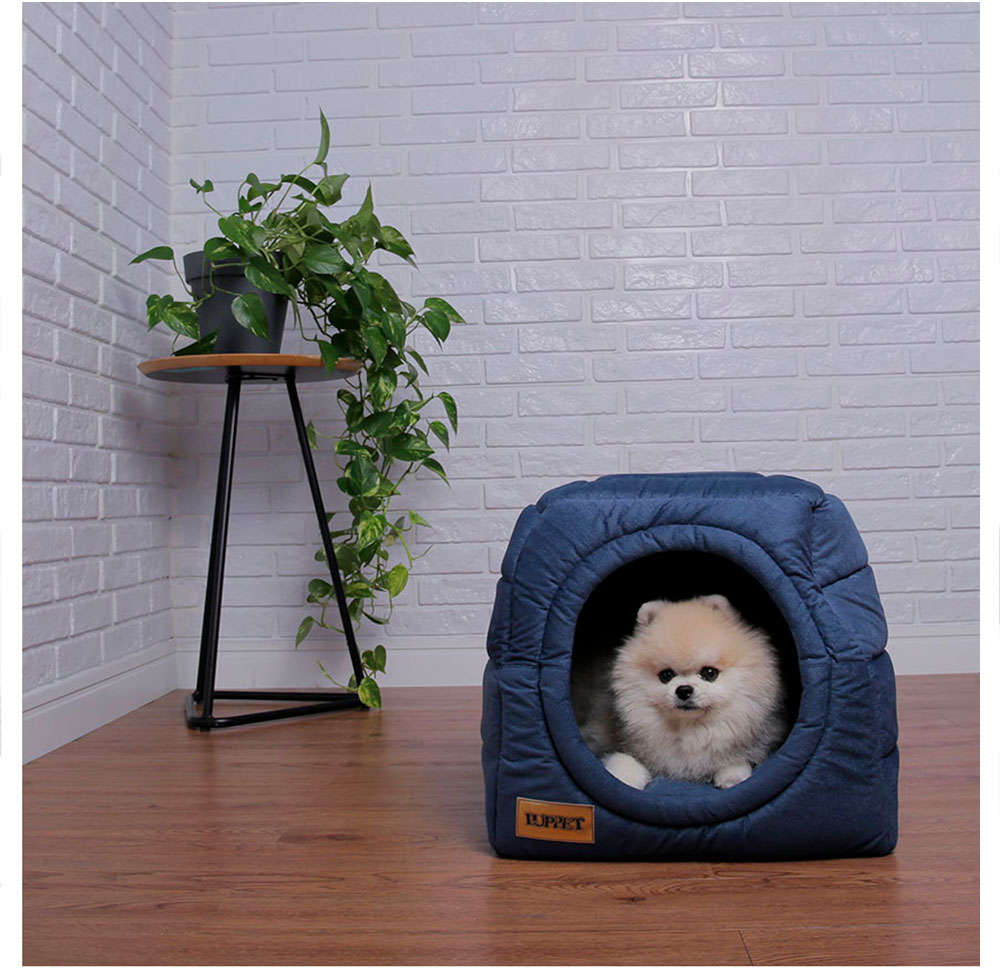 Cama Luppet Iglu Super Luxo Azul - Tam. M