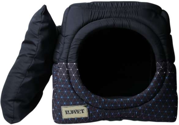 Cama Luppet Conforto Iglu 2 em 1 Preta - Tam. M