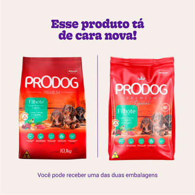 Ração Seca Prodog Carne, Cereais e Legumes para Cães Filhotes Raças Pequenas e Médias