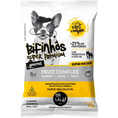 Bifinho OH LàLà! Pet para Cães Adultos Sabor Aveia e Banana”
