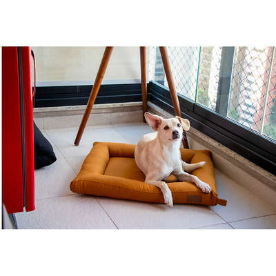 Cama Fábrica Pet Flat Mostarda