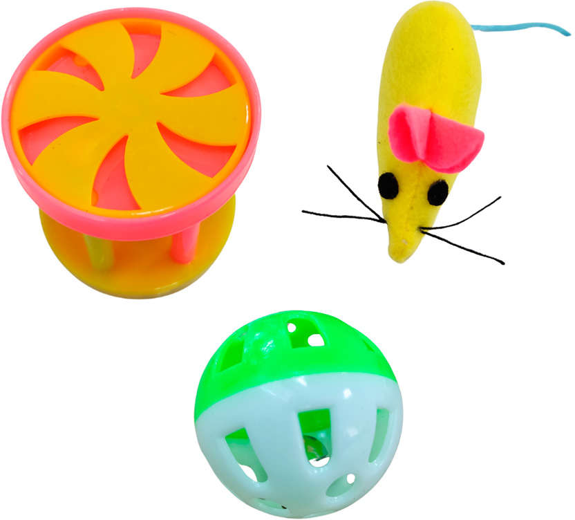 Brinquedo Chalesco Ratinho Bolinha, Sininho - Cores Variadas