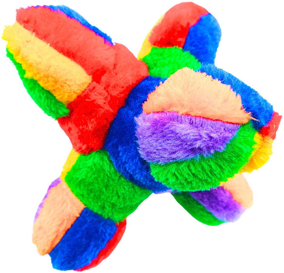 Brinquedo Chalesco Halteres Pelúcia 3D para Cães