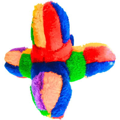 “Brinquedo Chalesco Halteres Pelúcia 3D para Cães