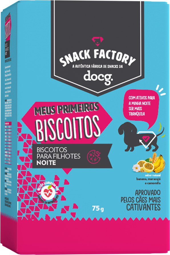 Snacks Docg Meus Primeiros Biscoitos Noite - 75 g