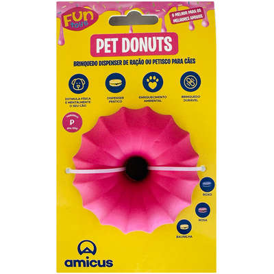 Brinquedo Amicus Fun Toys Donuts Rosa