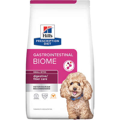 Ração Seca Hill's Prescription Diet GI Biome para Cães Adultos Pedaços Peqeuenos