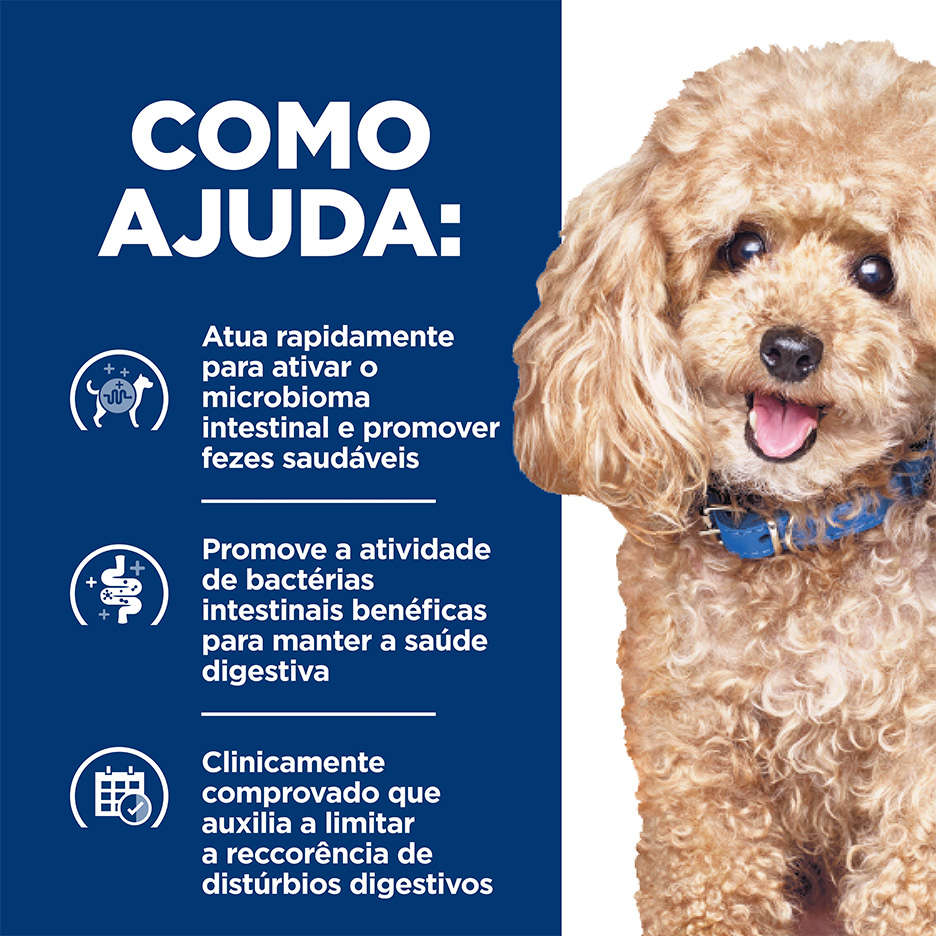 Ração Seca Hill's Prescription Diet GI Biome para Cães Adultos Pedaços Pequenos - 1,5Kg