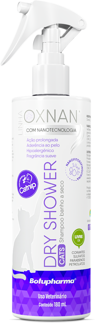 Shampoo Botupharma Pet Oxnan Dry Shower Cat - 180 mL