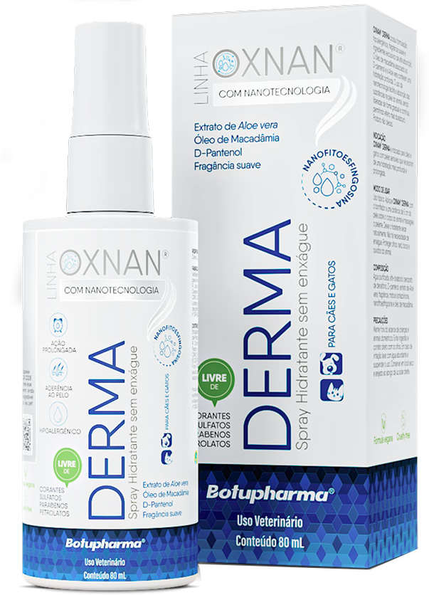 Spray Hidratante Botupharma Pet Oxnan Derma - 80 mL