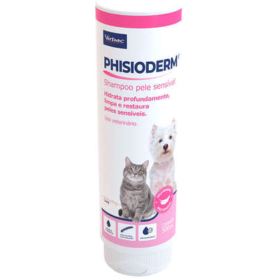 Shampoo Virbac Phisioderm Pele Sensível para Cães e Gatos”