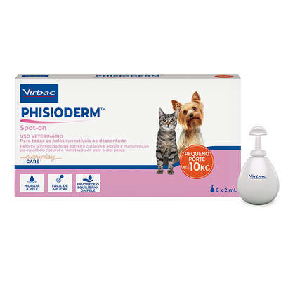 Spot-on Virbac Phisioderm para Cães e Gatos