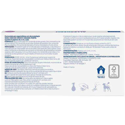Spot-on Virbac Phisioderm para Cães e Gatos