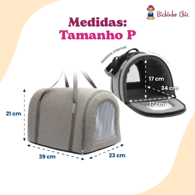 Bolsa Bichinho Chic Veneza Cinza