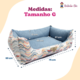 Cama Bichinho Chic Dinamarca Luxo Azul