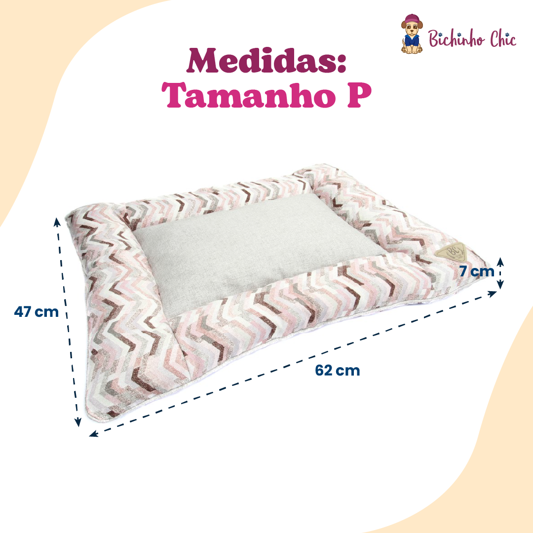 Colchonete Bichinho Chic Dinamarca Rosa - Tam. P