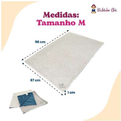 Cobertor Bichinho Chic Bubble Azul