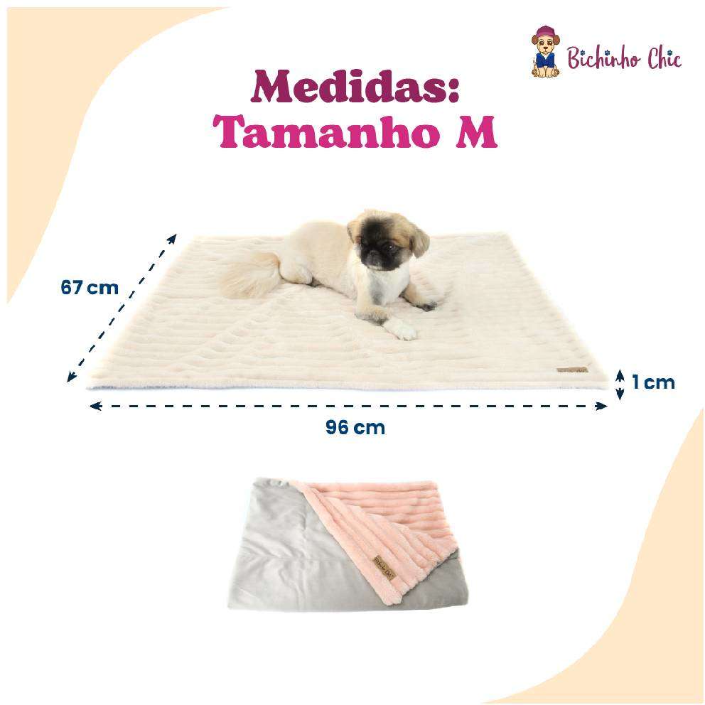 Cobertor Bichinho Chic Roma Rosa - Tam. M