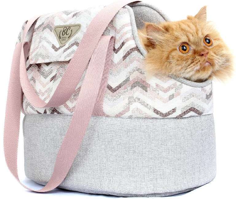 Bolsa de Transporte Bichinho Chic Dinamarca Rosa - Tam. M