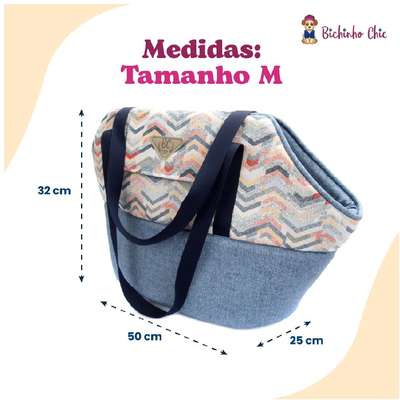 Bolsa de Transporte Bichinho Chic Dinamarca Azul