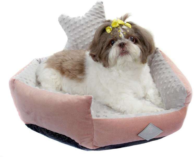 Cama Bichinho Chic Bubble Rosa - Tam. G