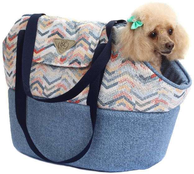 Bolsa de Transporte Bichinho Chic Dinamarca Azul - Tam. M