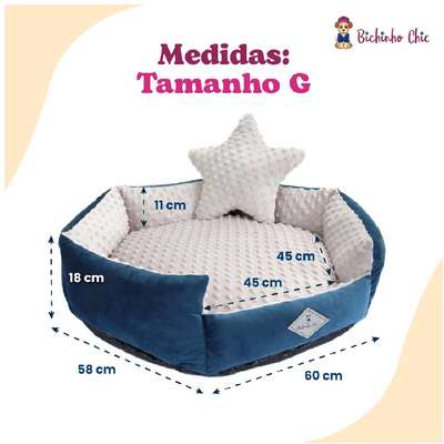 Cama Bichinho Chic Bubble Azul