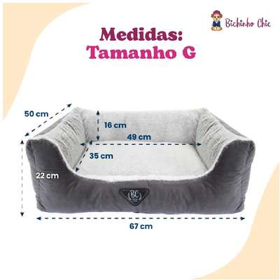 Cama Bichinho Chic Moscou Cinza