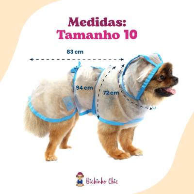 Capa de Chuva Bichinho Chic Azul