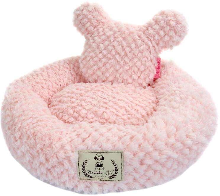 Cama Bichinho Chic Teddy Rosa - Tam. P