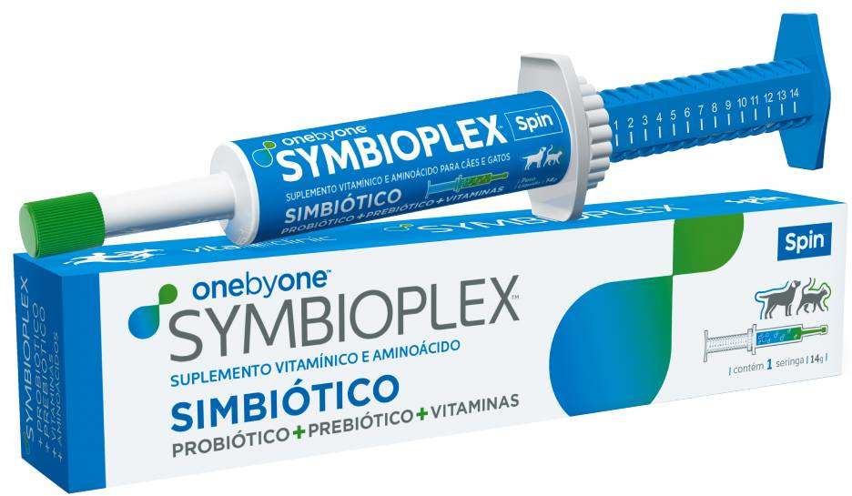 Suplemento Simbiótico Spin Pet Symbioplex para Cães e Gatos - 14 g