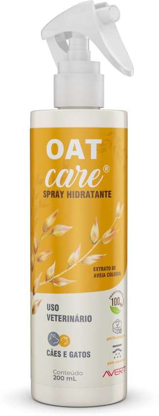 Spray Hidratante Avert Oat Care para Cães e Gatos - 200 mL