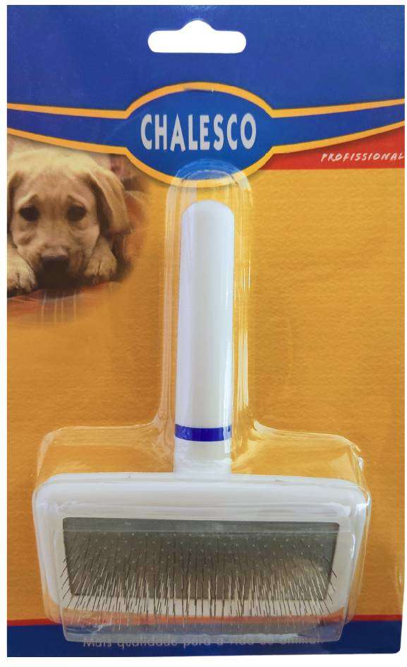 Rasqueadeira Chalesco Macia para Cachorros - Média