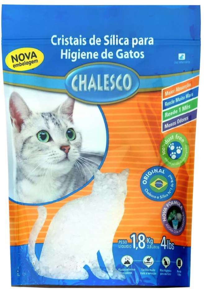 Areia Sanitária Chalesco Cristais de Sílica - 1,8Kg