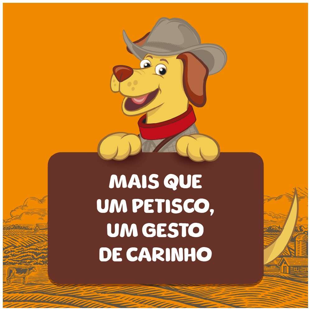 Osso Petiscão Defumado Mini Femur Natural - 1 Unidade
