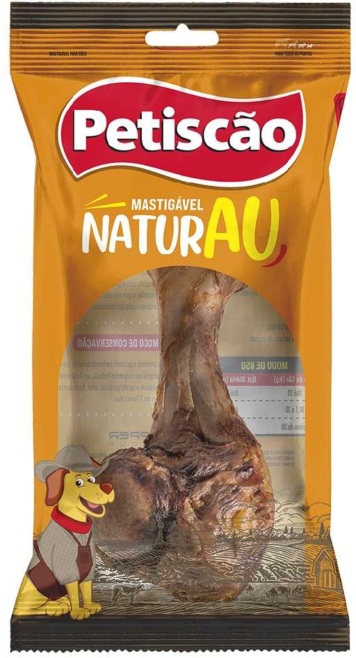 Osso Petiscão Defumado Mini Femur Natural - 1 Unidade