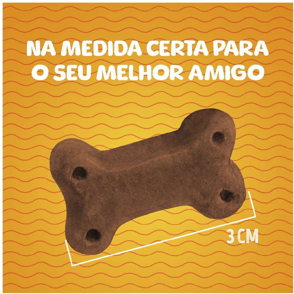 Bifinho Petiscão para Cães Adultos Sabor Carne Ossinho - 1Kg
