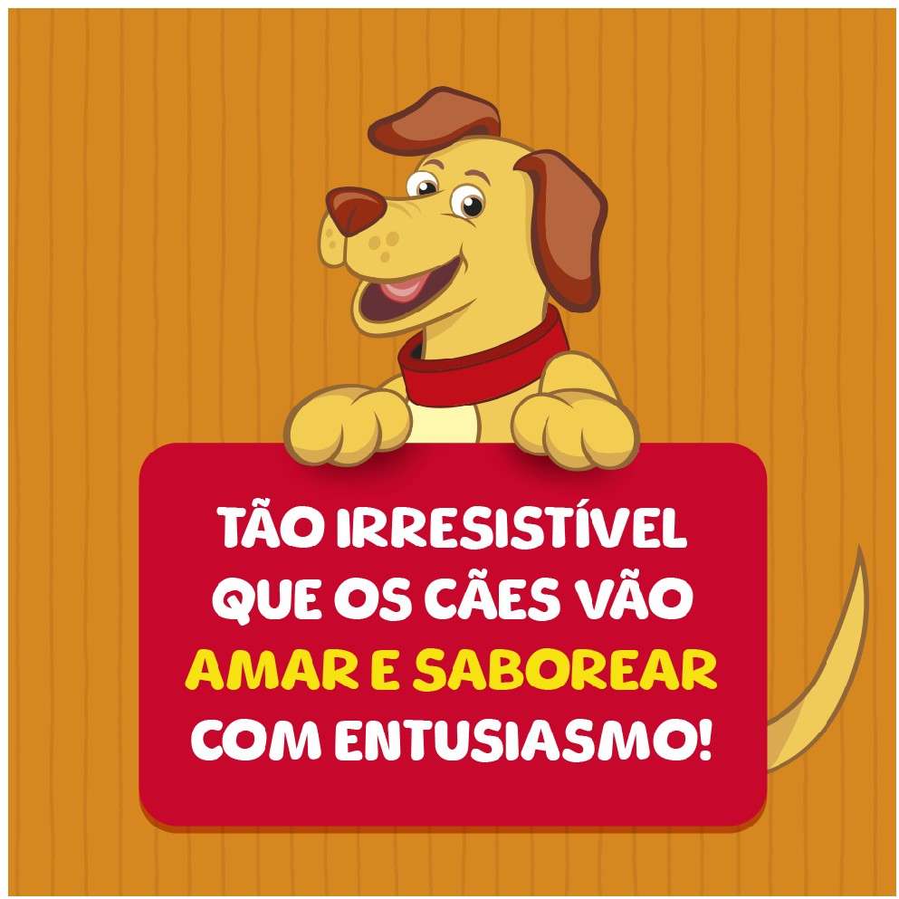 Bifinho Petiscão para Cães Adultos Sabor Carne Ossinho - 1Kg