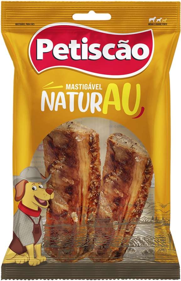 Petisco Petiscão para Cães Costela Defumada - 2 Unidades