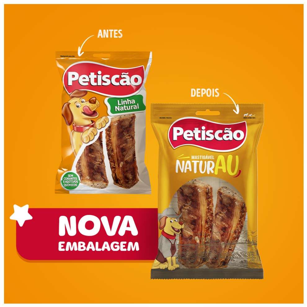 Petisco Petiscão para Cães Costela Defumada - 2 Unidades