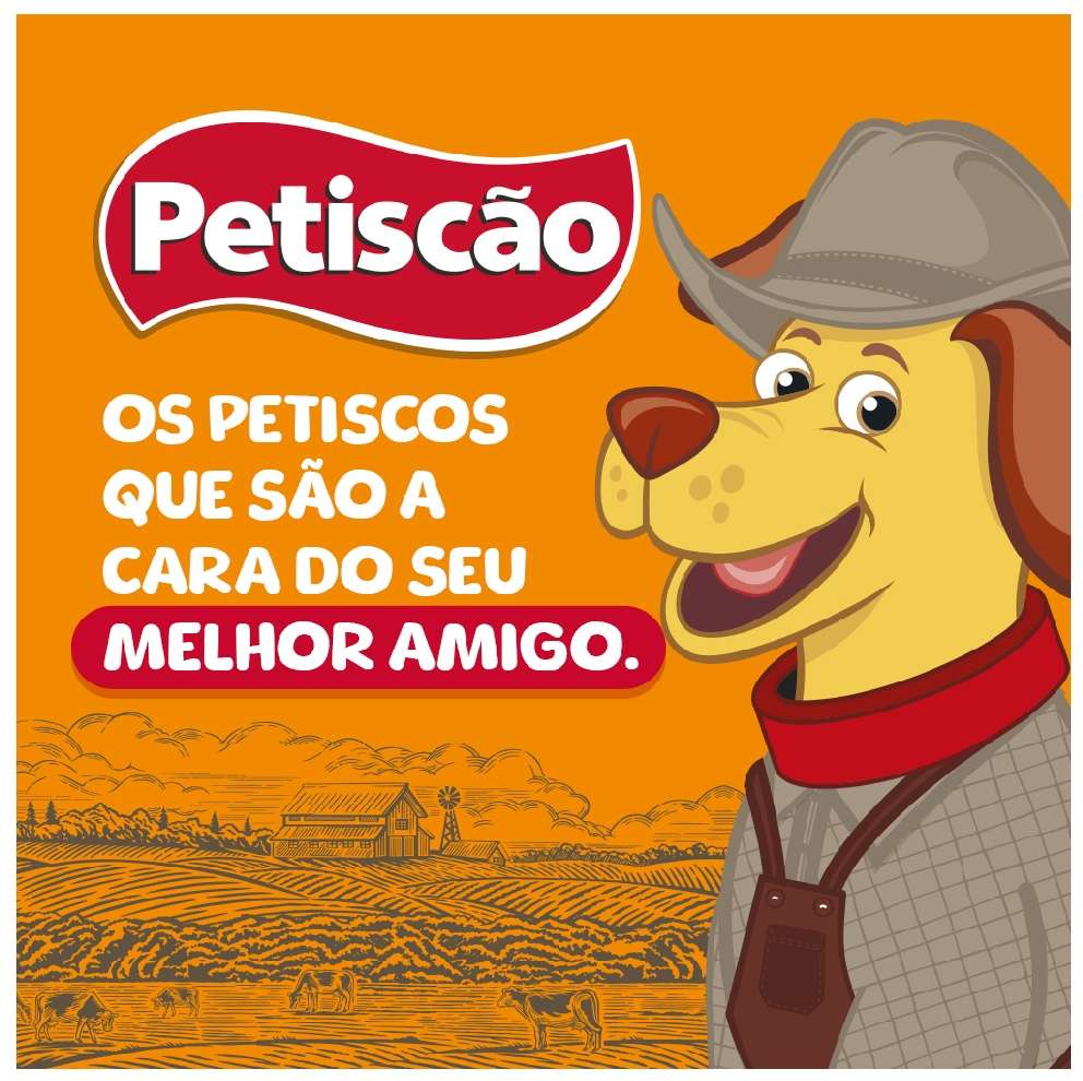 Orelha Petiscão para Cães Adultos Sabor Bovina - 5 Unidades