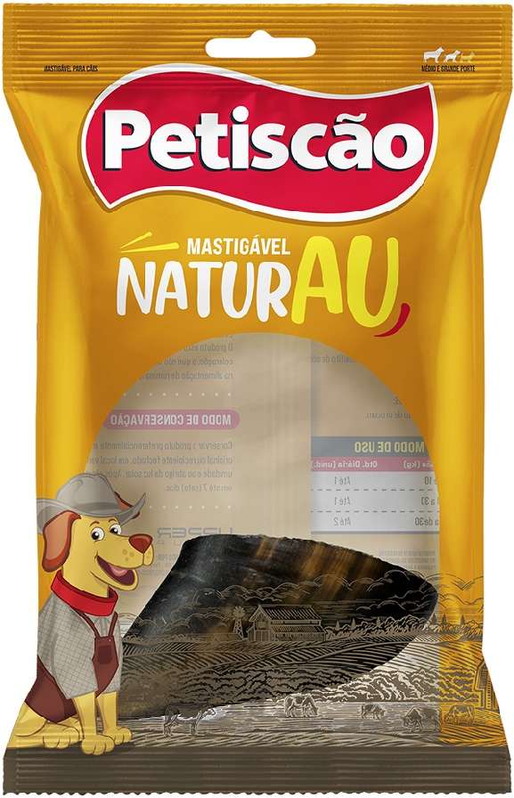 Petisco Petiscão para Cães Casco Bovino - 1 Unidade