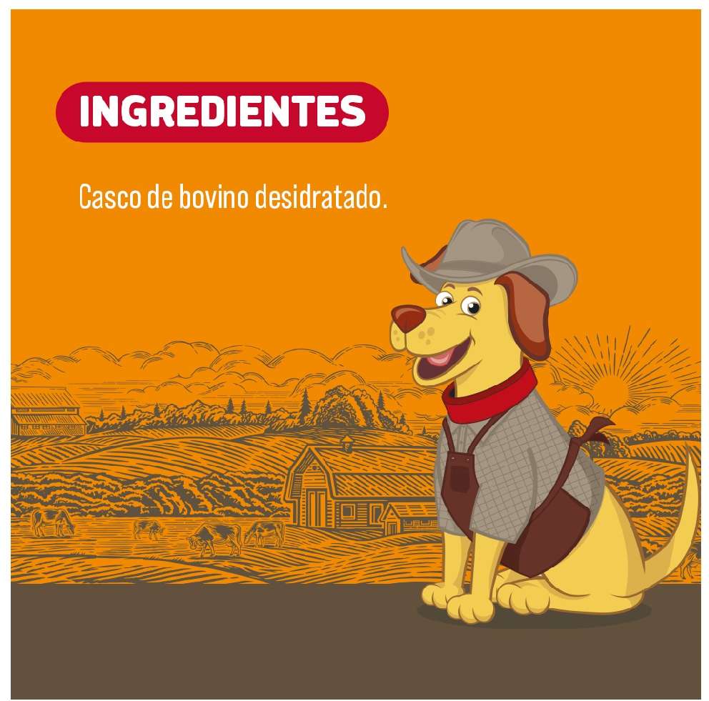 Petisco Petiscão para Cães Casco Bovino - 1 Unidade